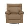 In House Velvet Rocking &amp; Rotating Recliner Chair - Light Brown - NZ10