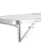 Sky-Touch Folding Trestle Outdoor Camping Table, 120x60x70cm, Aluminum Alloy Outdoor Folding Picnic Table, Lightweight Trestle Outdoor Camping For Bbq Party, Folds In Half With Carry Handle, White