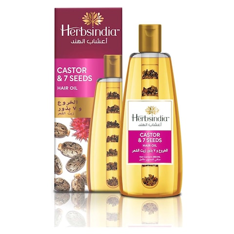 Herbsindia Castor and 7 Seeds Hair Oil - 280 ml