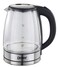 ELECTRIC GLASS KETTLE WITH CAPACITY OF 2 LITERS WITH BLUE LIGHT
