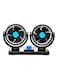 Generic - 360 Degree Rotating Car Fan 140456 Black