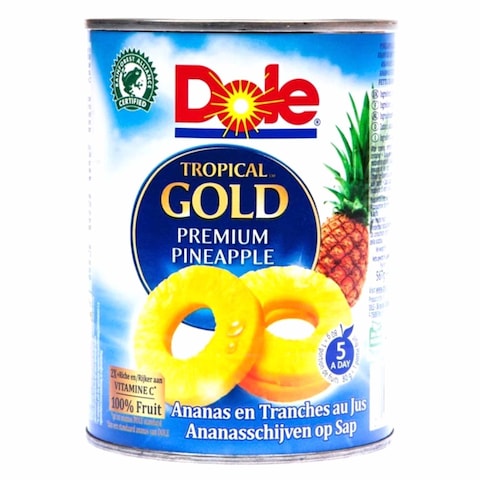 Buy Dole Tropical Gold Pineapple Slices 567g in Kuwait