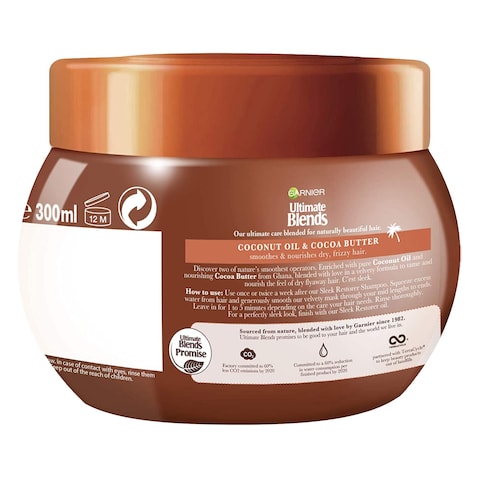 Garnier Ultimate Blends Coconut And Cocoa Butter Hair Mask 300ml