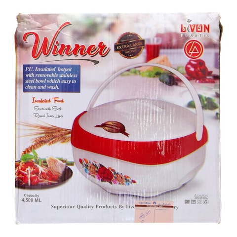 Livon Plastic Winner Hot Pot 4.5 lt