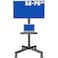 Rolling TV Stand, Mobile TV Stand with Upgraded Wheels For 32-75 Inch LCD LED OLED Flat Screen TVs up to 50 kg, Height Adjustable TV Stand With Laptop Shelf