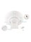 Generic - Sunrise Simulation Wake-up Light 6 Sounds Alarm Clock With FM Radio White/Yellow