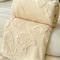Luna Home 3D Imitation Butterfly Fleece Soft Blanket, Ivory color.