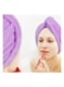 Generic 2-Piece Hair Drying Towel Set Pink/Purple