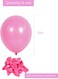 Party Time 100-Pieces 10inch Pink Latex Balloons Party Decoration, Black Party Decorations Birthday Balloons For Engagement, Baby Shower, Wedding Balloons Decor, Balloons for Birthday Party Decoration