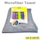 منشفة غسيل السيارات من الألياف الدقيقة لتنظيف السيارات بحجم كبير 40 × 40 سم ، قطعة قماش ناعمة ، أزرق/رمادي/أحمر (اختيارية) قطعة واحدة