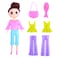 KidzPro Pocket Money Snap On Fashion Doll 7 PCS