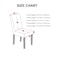 6-Piece Woven Jacquard Stretch Fit Dining Chair Covers Set Grey