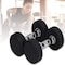 ULTIMAX Round Rubber Dumbbell Fitness Dumbbell Hand Weights Dumbbells Chrome Handle Dumbbell Professional Arm Muscle Exercise Equipment Gym and Home Fitness Equipment-1 Pcs (25Kg)