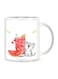 Giftex Lovely Cat Design Ceramic Coffe Mug White/Black 11Ounce
