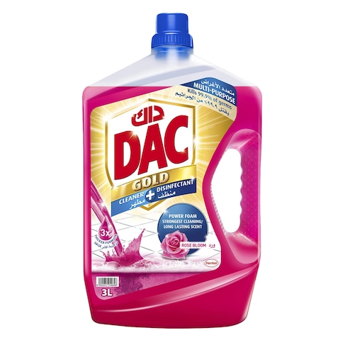 DAC GOLD CLEANER + DISINFECTANT ROSE BLOOM 3L