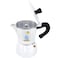 Any Morning Stovetop Espresso Maker, Moka Pot, Italian Coffee Maker, Coffee Percolator, Aluminum Moca Pots, 6 Cups Coffee Maker, 8 oz, 240 Ml, 6 Cup (Silver, Black)