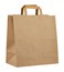 Kraft Flat Handle Paper Bag 25Pcs, 39X32X16Cm