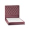 In House Madrid Velvet Bed Frame - Queen - 200x140 cm - Dark Pink