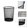 lavish Mesh Trash Waste Basket Garbage Can Recycling Bin 1 Pc Black Color