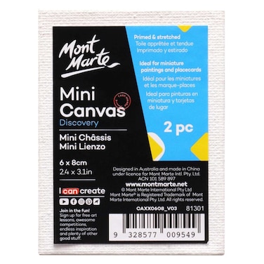 Mont Marte Mini Canvas 2PC