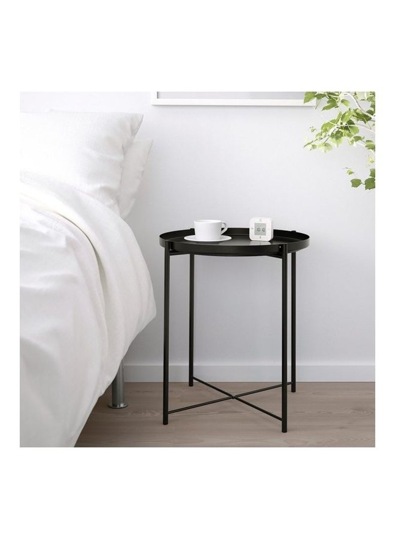 Eworld Round Coffee Serving Tray Table