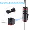 COOPIC CP-KK1 Pro Dual Lavalier Omni-directional Lavalier Mic Lapel Clip-on Condenser Microphone for Camera, DSLR, laptop, Guitar, interview, YouTube, Rap, and Vlog