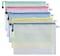 Generic A4 Zipper Plastic Wallets, Document Files Folders, Zippered Waterproof Pvc Bags, Plastic Zip Lock Envelopes, 10 Pcs, 5 Colors