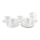 Shallow Cup And Saucer Set White 200ml 12 PCS