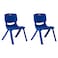 Esqube Baby Chair, Kids Plastic School Study Chair, Blue - Pack Of 2