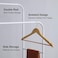 Multifunctional Metal Garment Rack with Shelf &ndash; Organize and Display Clothes in Style (white)