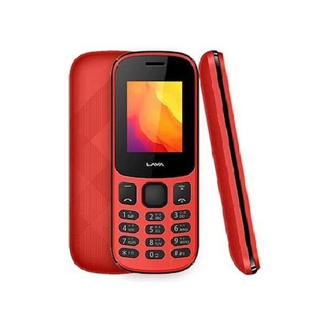 LAVA E10 - 1.77-inch - 512MB Dual SIM Mobile Phone - Red