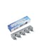 Sharpdo 5-Piece Wall Mounted Storage Rack Set Grey 41.5x8.5x6.2centimeter