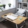 Nexsysuk Multi Purpose Folding Bed Table Laptop Tray With Ipad Holder Cup Slot Adjustable Anti Slip Legs Foldable For Indoor Outdoor Camping Study