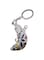 Flower Engraved Zinc Alloy Traditional Sword Keychain