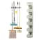 Girnees Wallmount Broom And Mop Holder, Grey