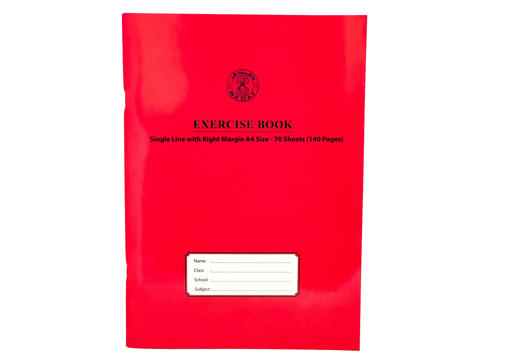 Buy EXERCISE BOOK SINGLE LINE WITH RIGHT MARGIN A4 SIZE-70 SHEETS (140 ...
