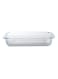 Royalford 3-Piece Borosilicate Rectangular Glass Baking Tray Set Clear 2.9kg