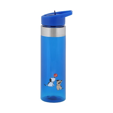 Biggdesign Dogs Tritan Flask, Robust, Easy to Clean, Leak proof Lid, 650 ml, Blue