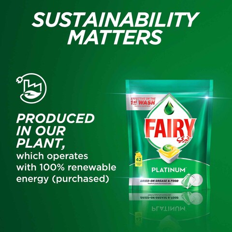 Fairy Platinum Automatic Dishwasher Tablets, 26 Tablets