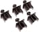 DKURVE&reg; RJ45 Ethernet Female Port Dust Cover Cap - Black - 5PCS
