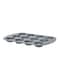 Royalford 12 Cavity Mini Donut Pan Grey 26.5Cm