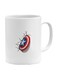 Generic Captain America Shield Printed Mug White/Red/Blue 11Ounce