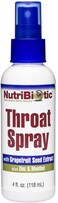 Nutribiotic, Throat Spray With Grapefruit Seed Extract Plus Zinc &amp; Menthol, 4 Fl Oz (118 ml)