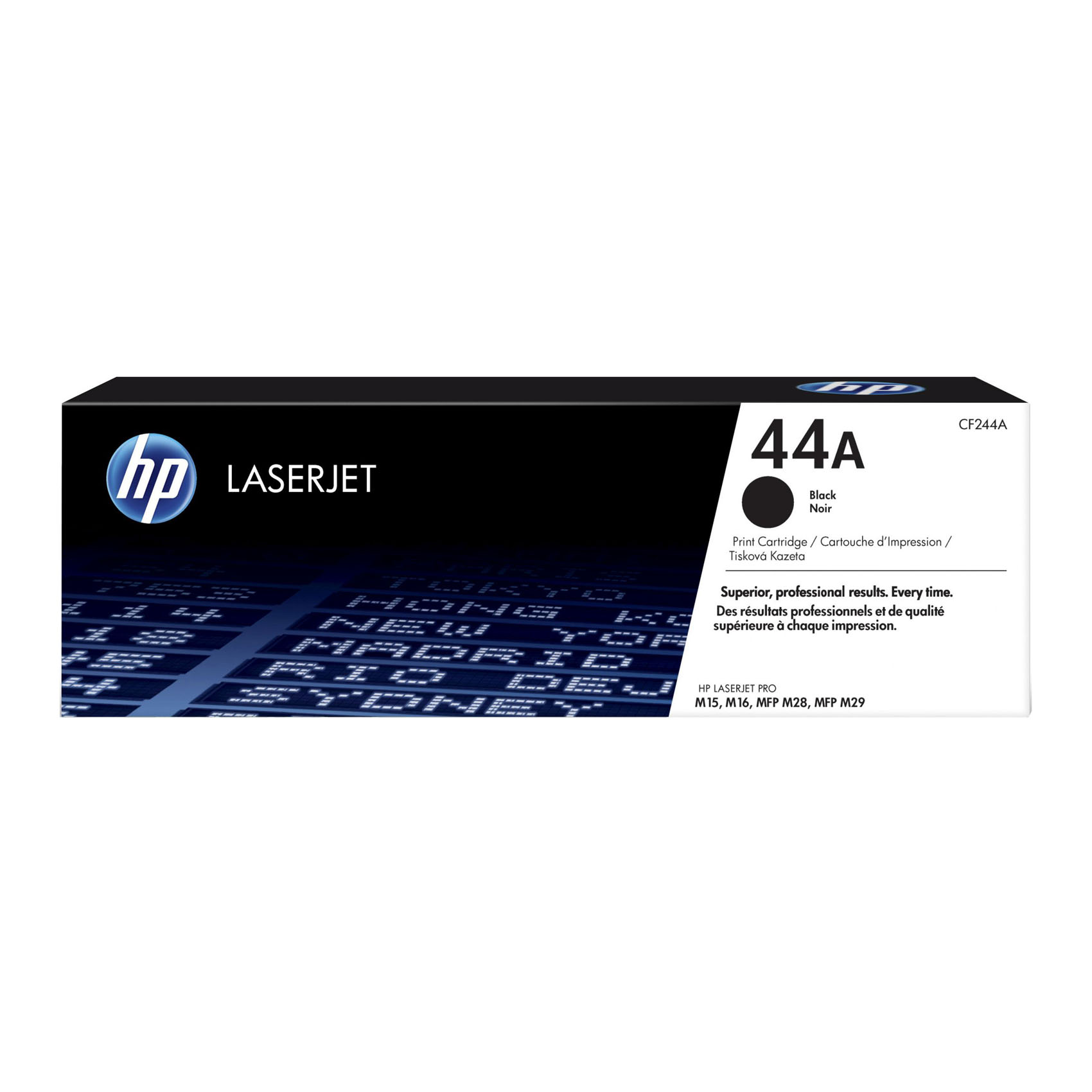 HP 44A Black Original Laserjet Toner Cartridge   CF244A