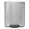 Brabantia Bo Pedal Bin Matt Steel Fingerprint Proof 60L