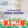 Hala Table Cover Travel Pack  6 Rolls  120 Sheets