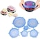 Generic 6Pcs/ Set Reusable Universal Silicone Saran Wrap Cover Lids Food Bowl Pot Stretch Kitchen Vacuum Seal Bowls