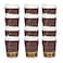 Falcon Ripple Cup With Lid And Stirrer Brown And White 355ml 12 PCS