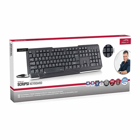 Speedlink Scripsi USB Keyboard - Black