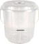 Royalford 5L Transparent Plastic Bucket With Lid- Rf11723 Polypropylene Bucket With A Lid And Steel Handle Break-Resistant, Light-Weight, Virgin Plastic, Perfect For Bathroom, Kitchen Transparent
